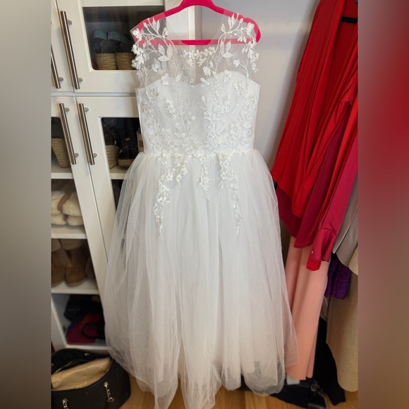 Ellie Gowns Etsy Other - Ellie Gowns Size 8 Elegant White Lace Kids Flower Girl Dress